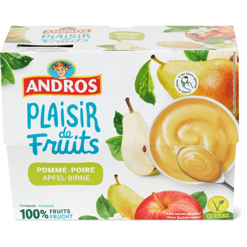 Achat Andros · Compote · Pomme & Poire • Migros