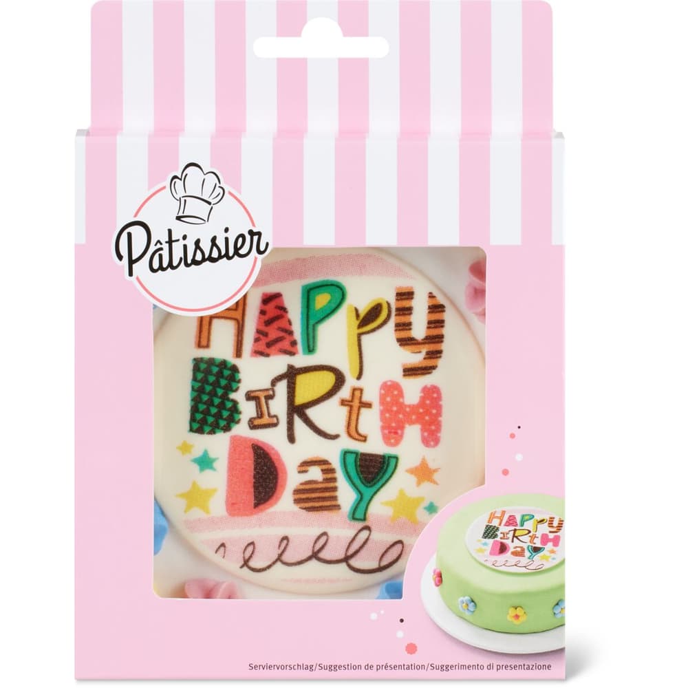 Patissier · Sign happy birthday • Migros