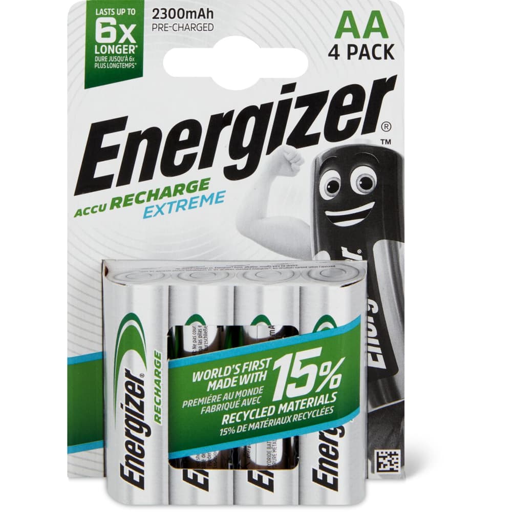 Energizer Accu Wiederaufladbare Batterien AA Extremes Nachladen energizer-accu-wiederaufladbare-batterien-aa-extremes-nachladen