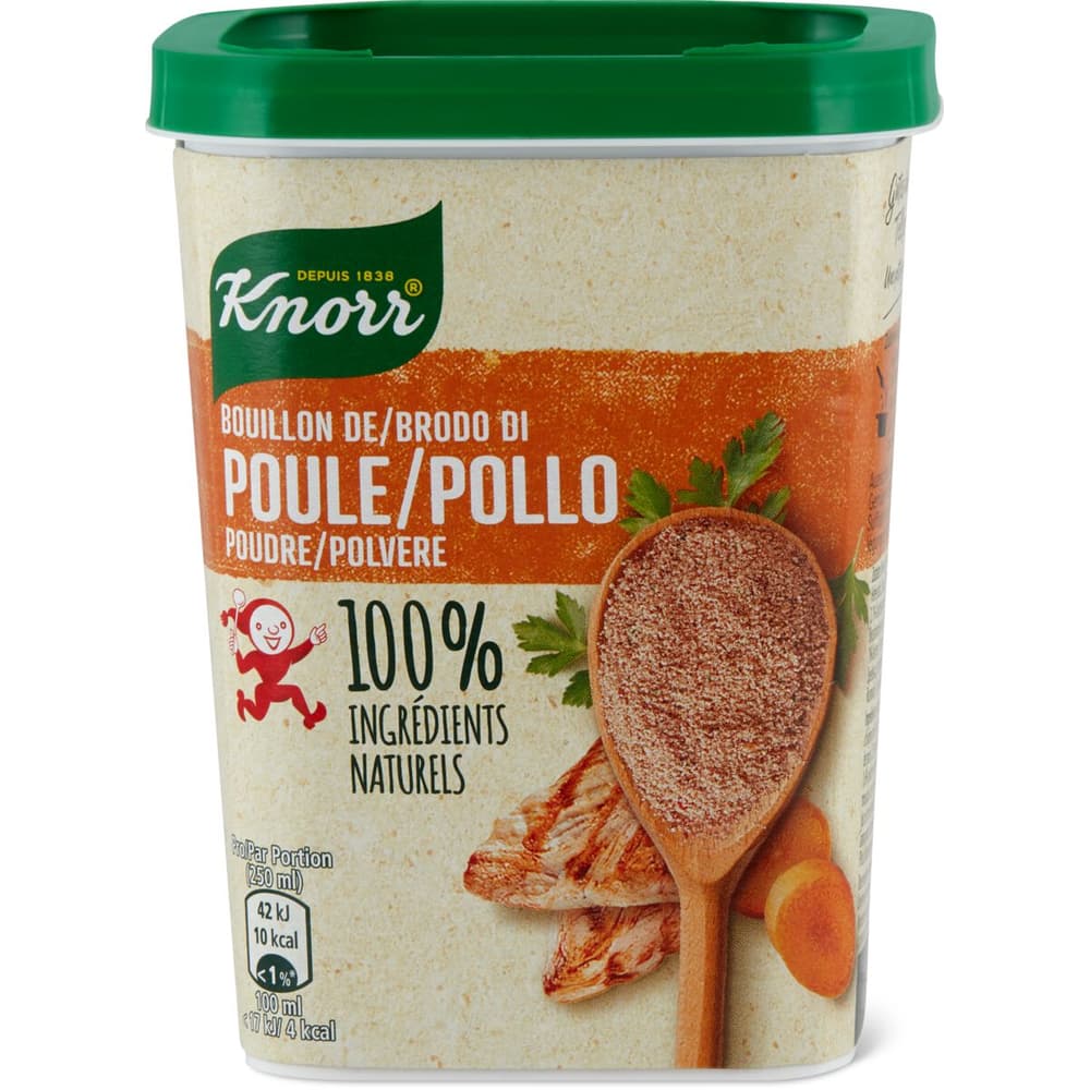Knorr · Hühner Bouillon Pulver · 100 natürliche Zutaten • Migros