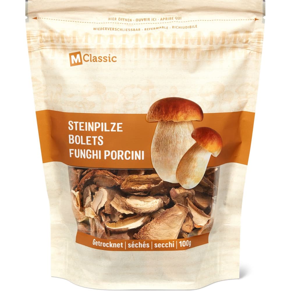 Kaufen M-Classic · Steinpilze getrocknet • Migros Kaufen M-Classic · Steinpilze getrocknet • Migros
