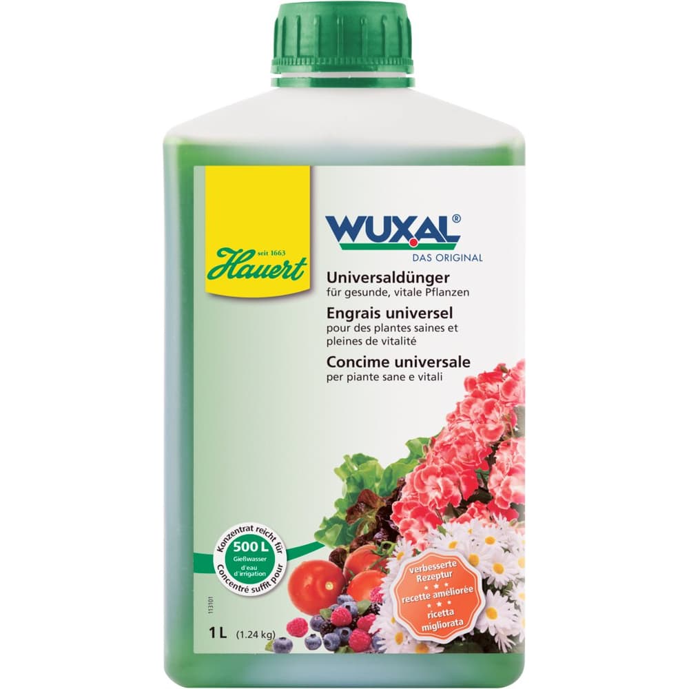Hauert Wuxal · Universal fertilizers · Concentrate for 500l • Migros