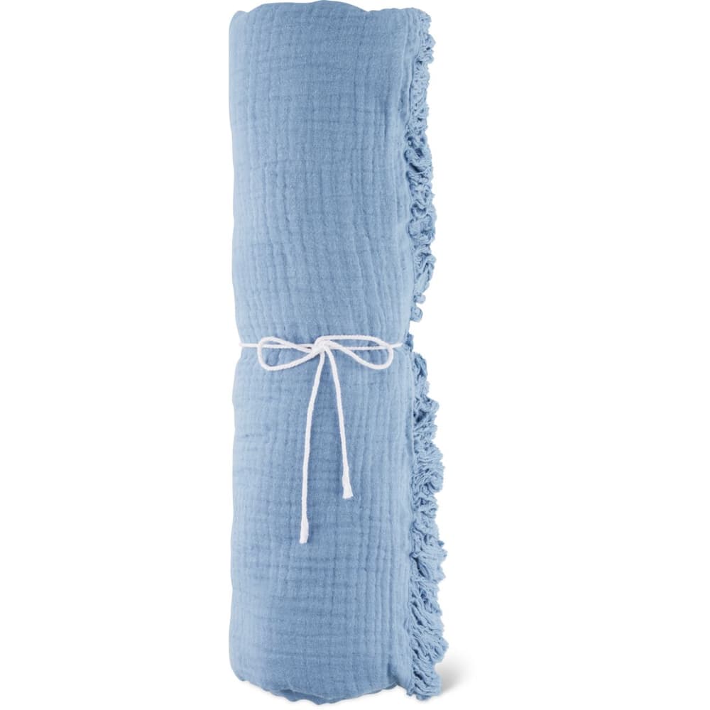 Coperta cotone blu scuro 110 x 180 cm ANAMUR