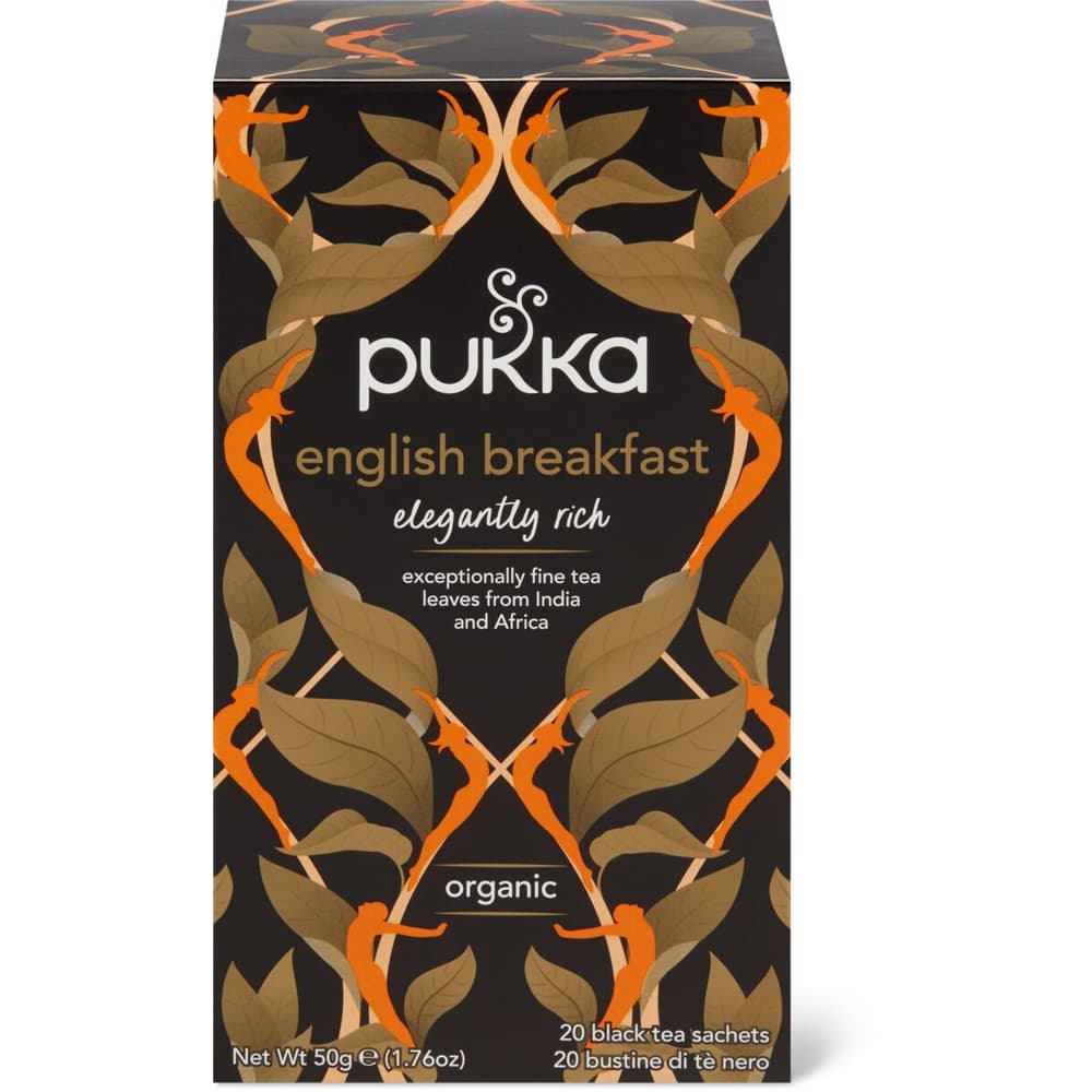 Pukka · organic black tea · english breakfast • Migros