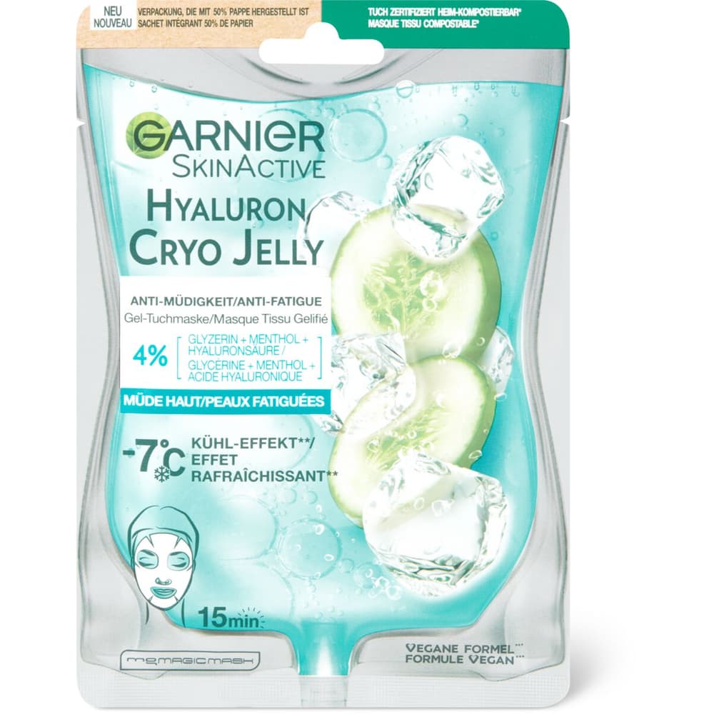 Buy Garnier Skin Active Jelly skin Migros Hyaluron · for • Cryo mask tired · Face