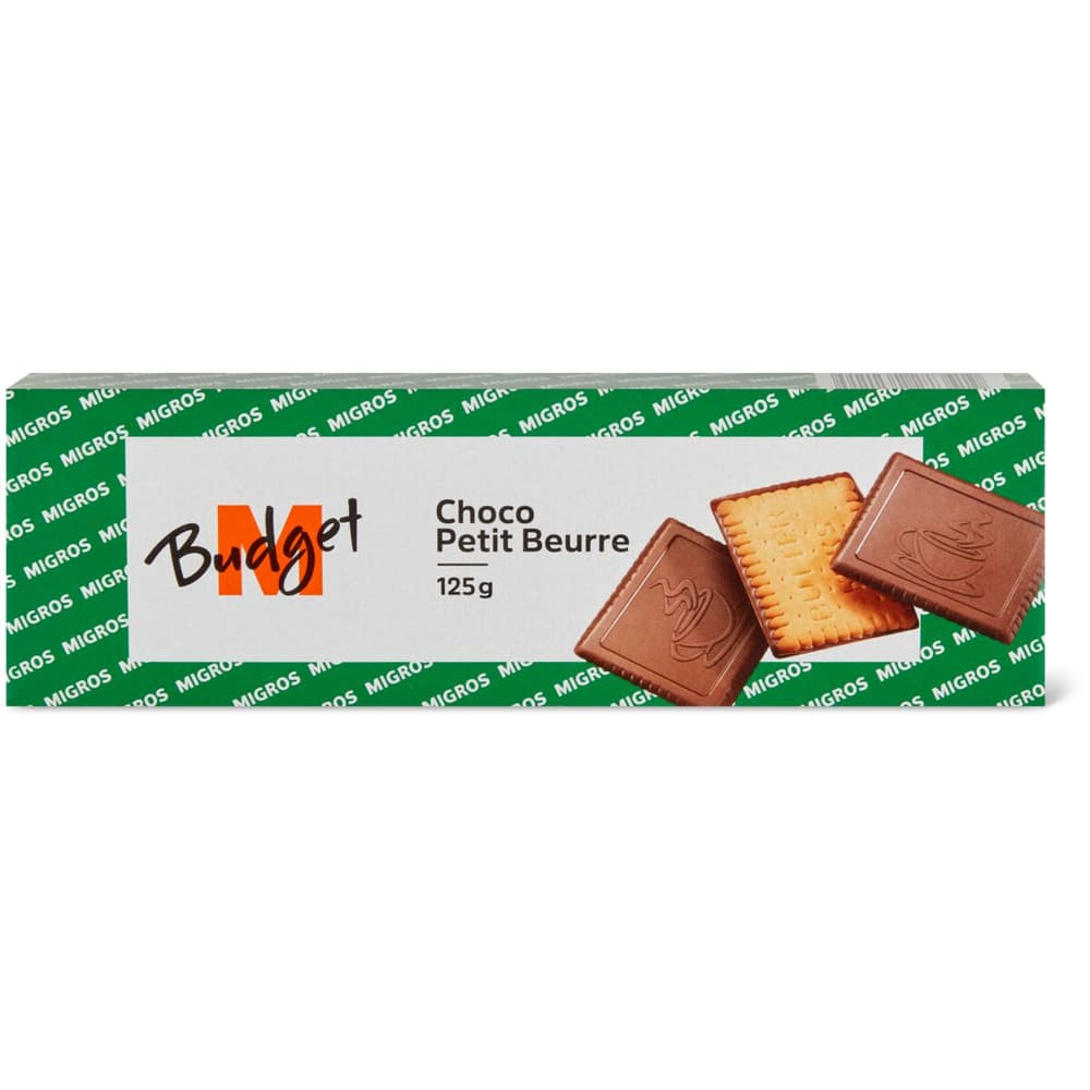 M-Budget · Petit-Beurre with milk chocolate • Migros