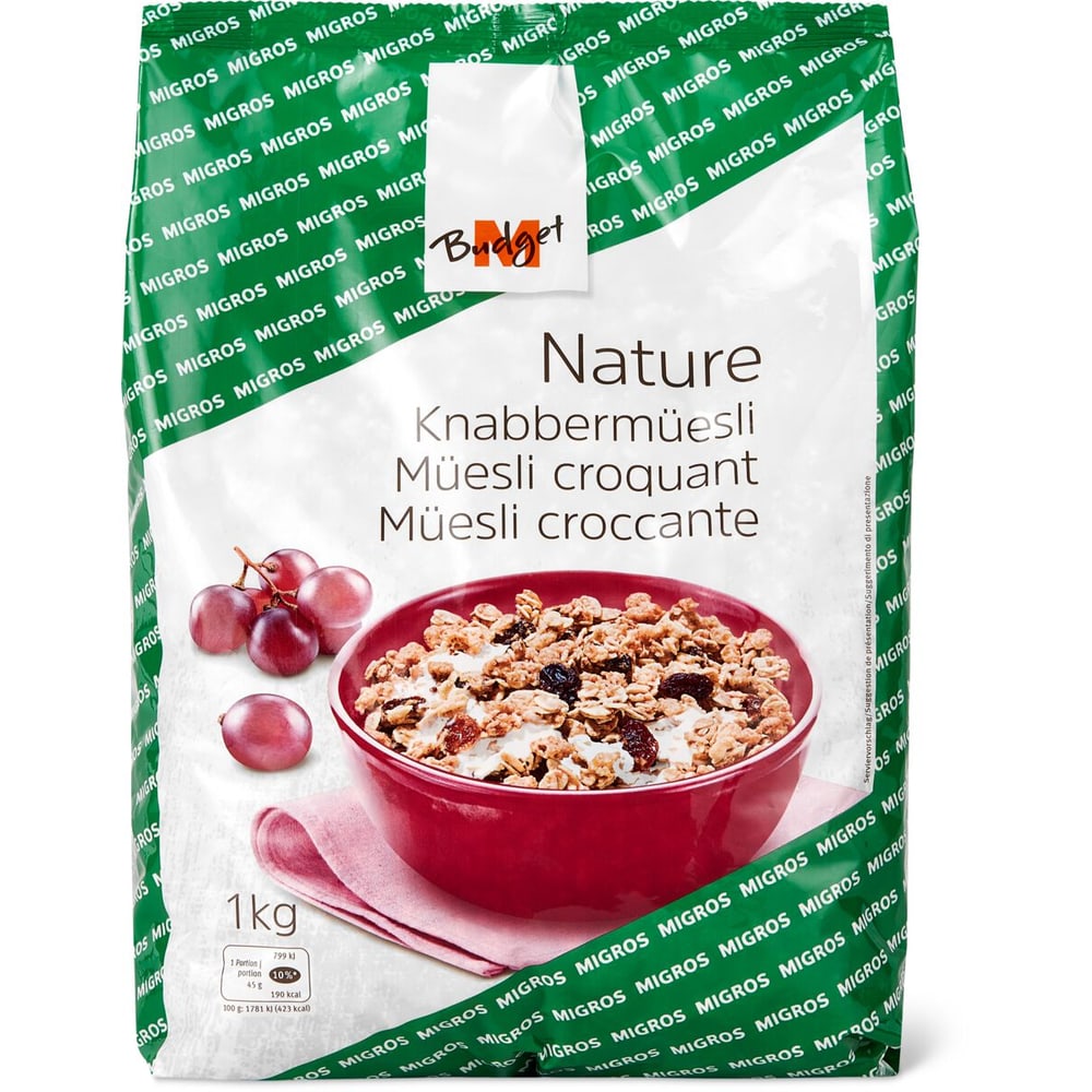 Buy M-Budget · Baked cereal mixture · Natural • Migros