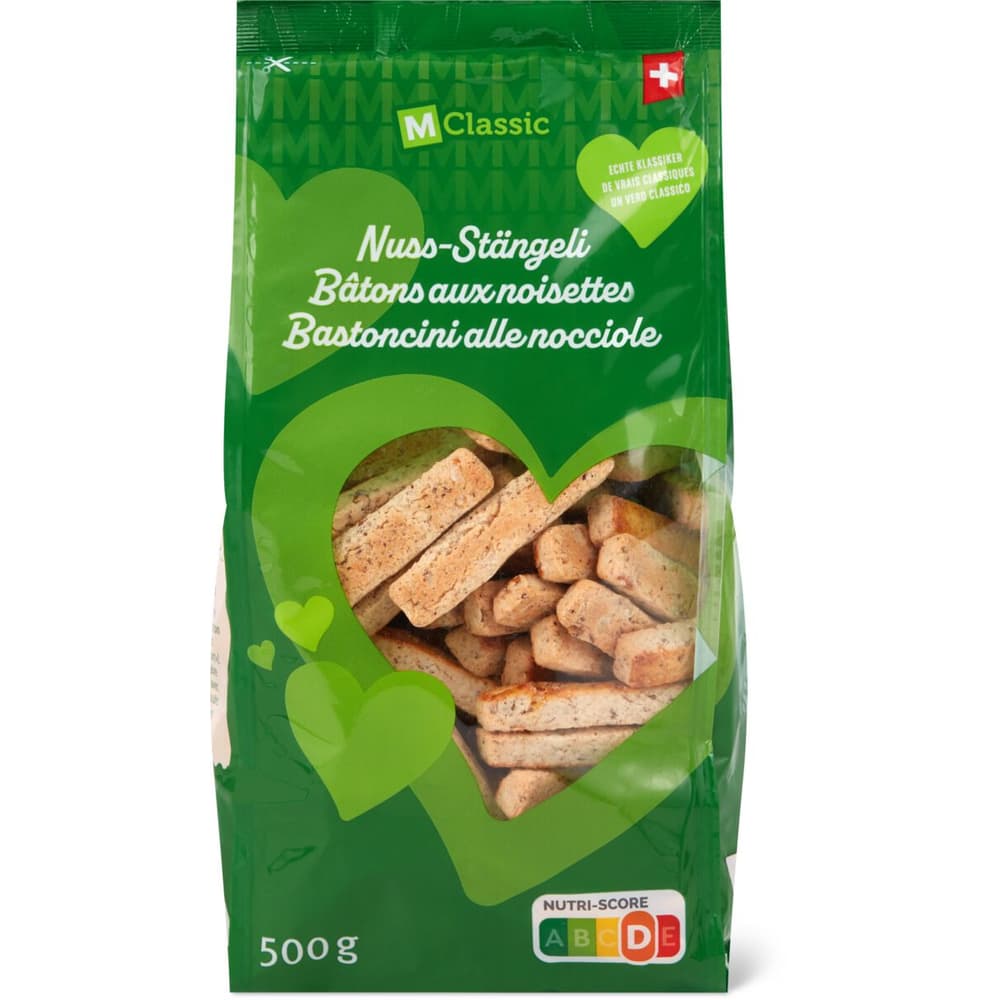 Haselnussgebäck Nuss Stengeli • Migros