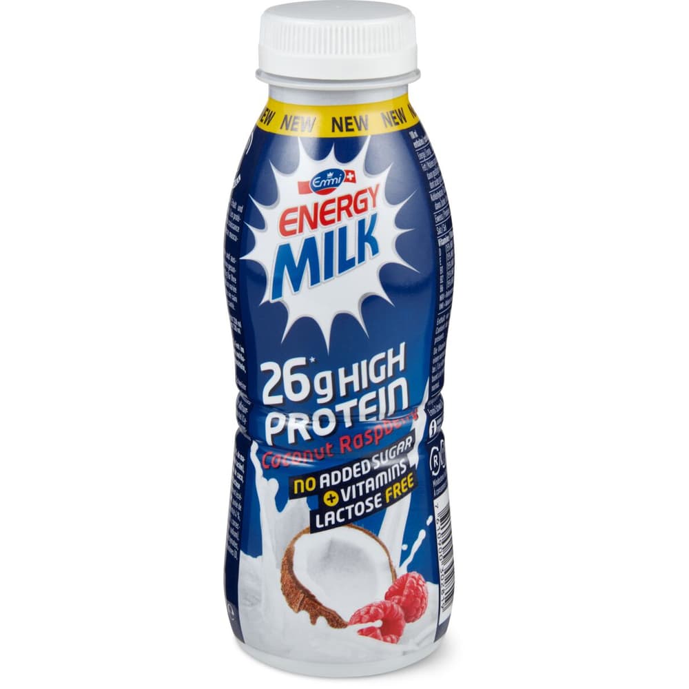 Emmi · Milk drink · Coconut Raspberry • Migros