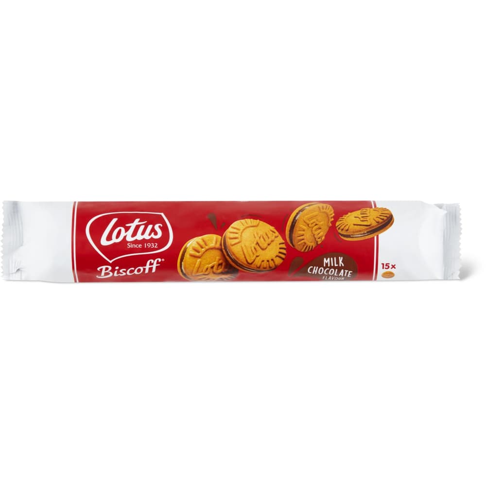 LOTUS Biscoff Biscuits Speculoos fourrés crème au chocolat au lait