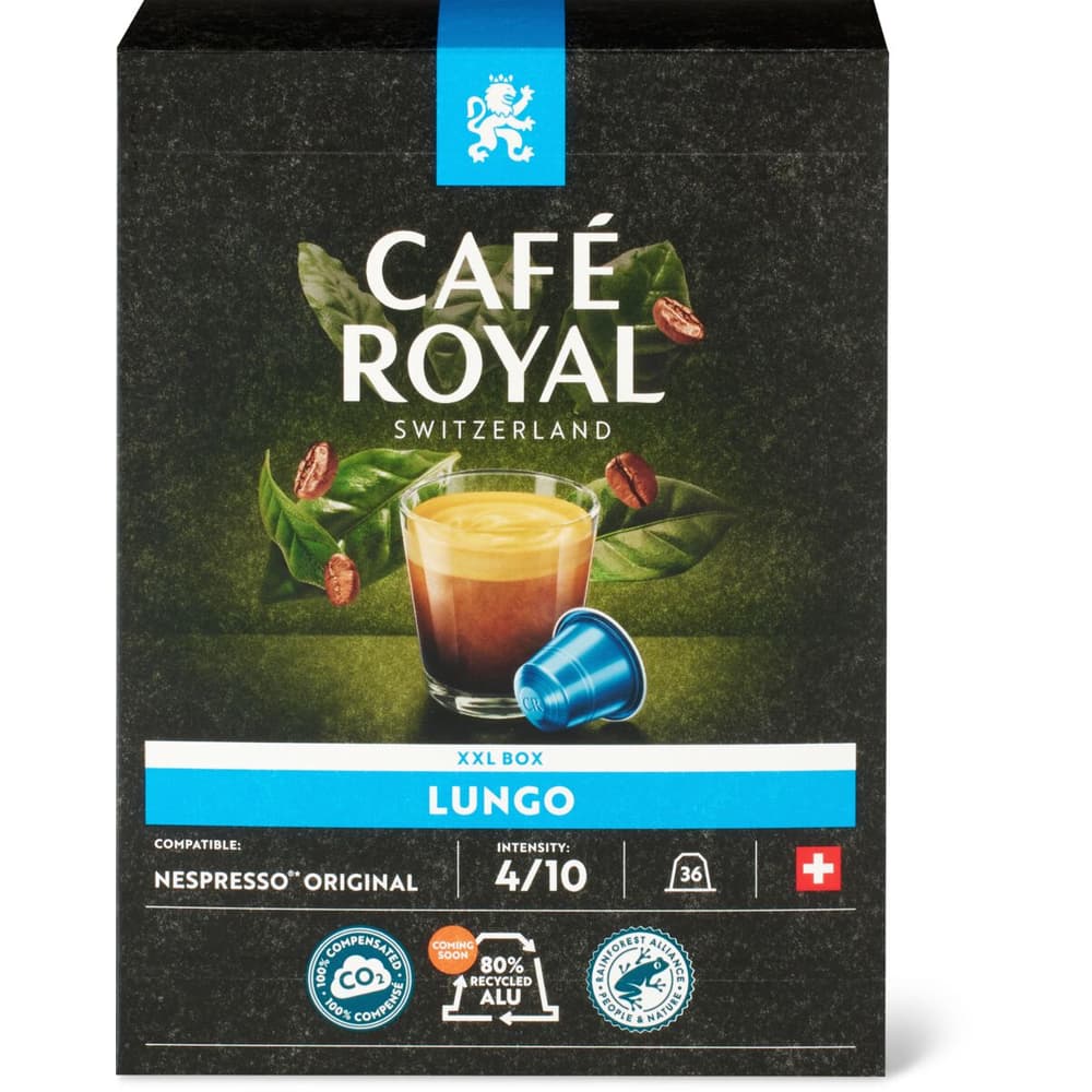 Achat Café Royal · Capsules de café en aluminium · Lungo
