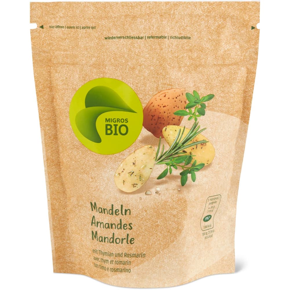 Kaufen Migros Bio · Mandeln · Thymian-Rosmarin • Migros