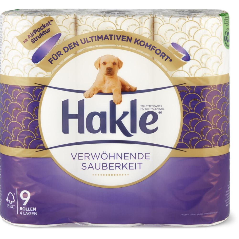 Buy Hakle · Toilet paper Migros • 4-ply Pampering · cleanliness 