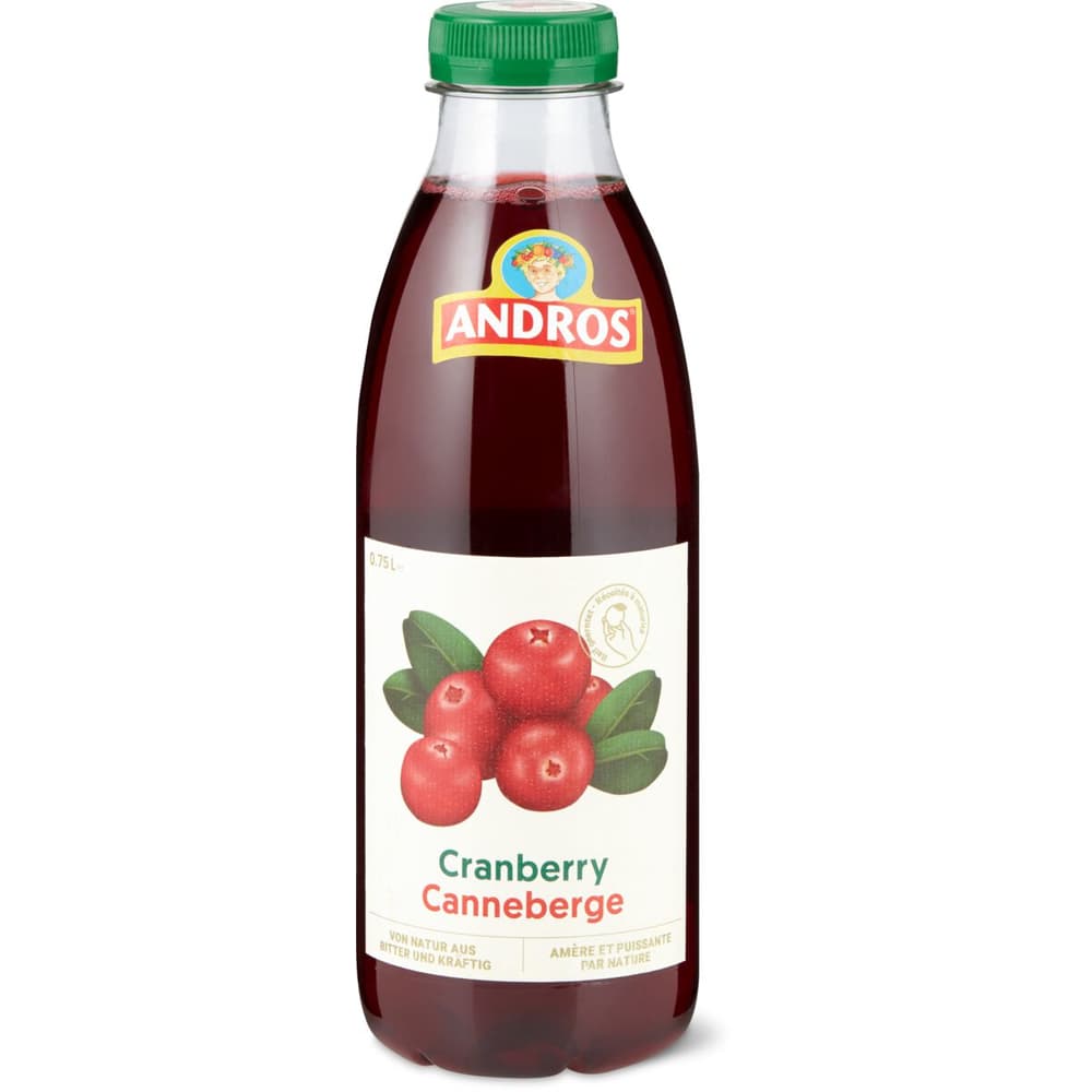 Pur jus de cranberry (750 ml) en qualité biologique par Alnavit