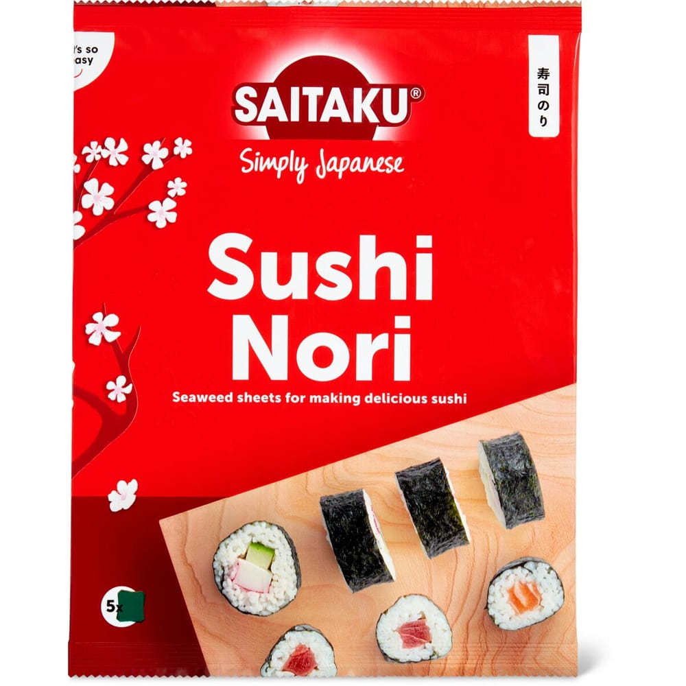 Feuilles d'algue nori pour sushi x10 Obento