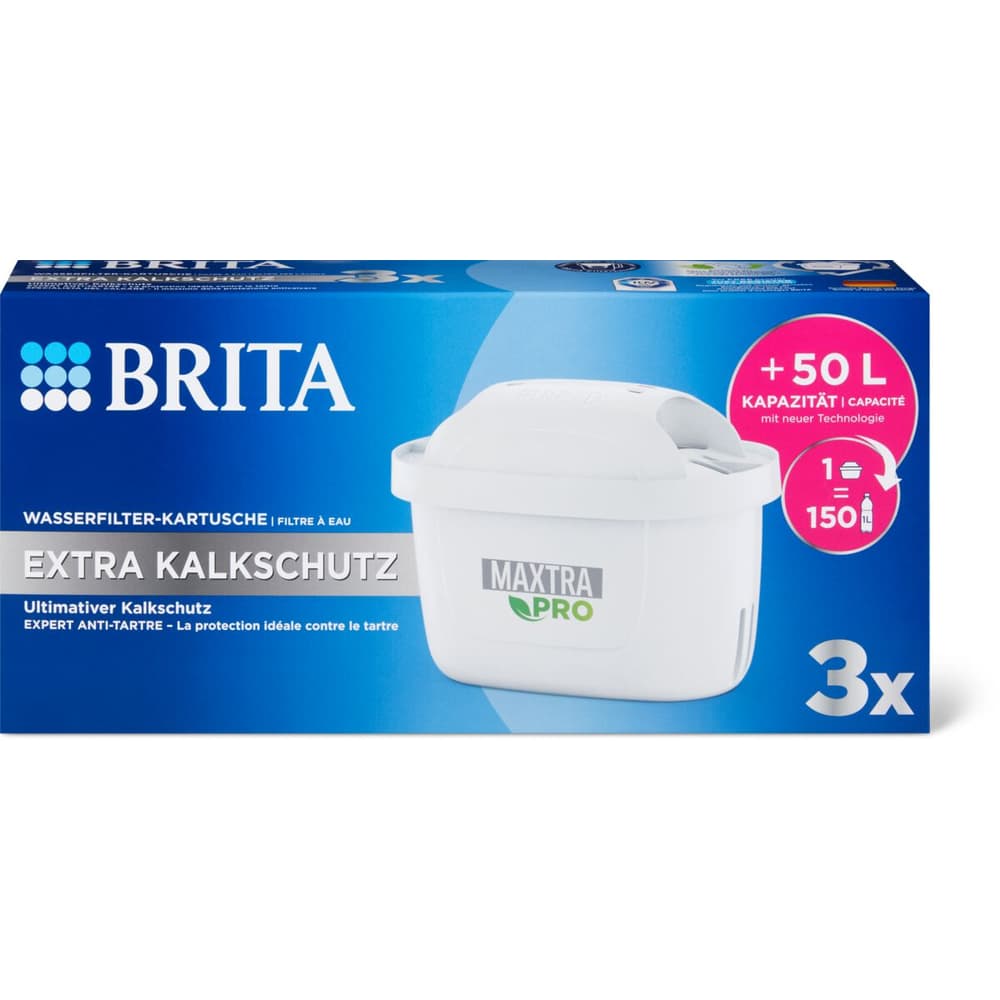 Brita Maxtra Pro Expert Anti-Tartre Cartouches Filtrantes Pack 4 Pièces