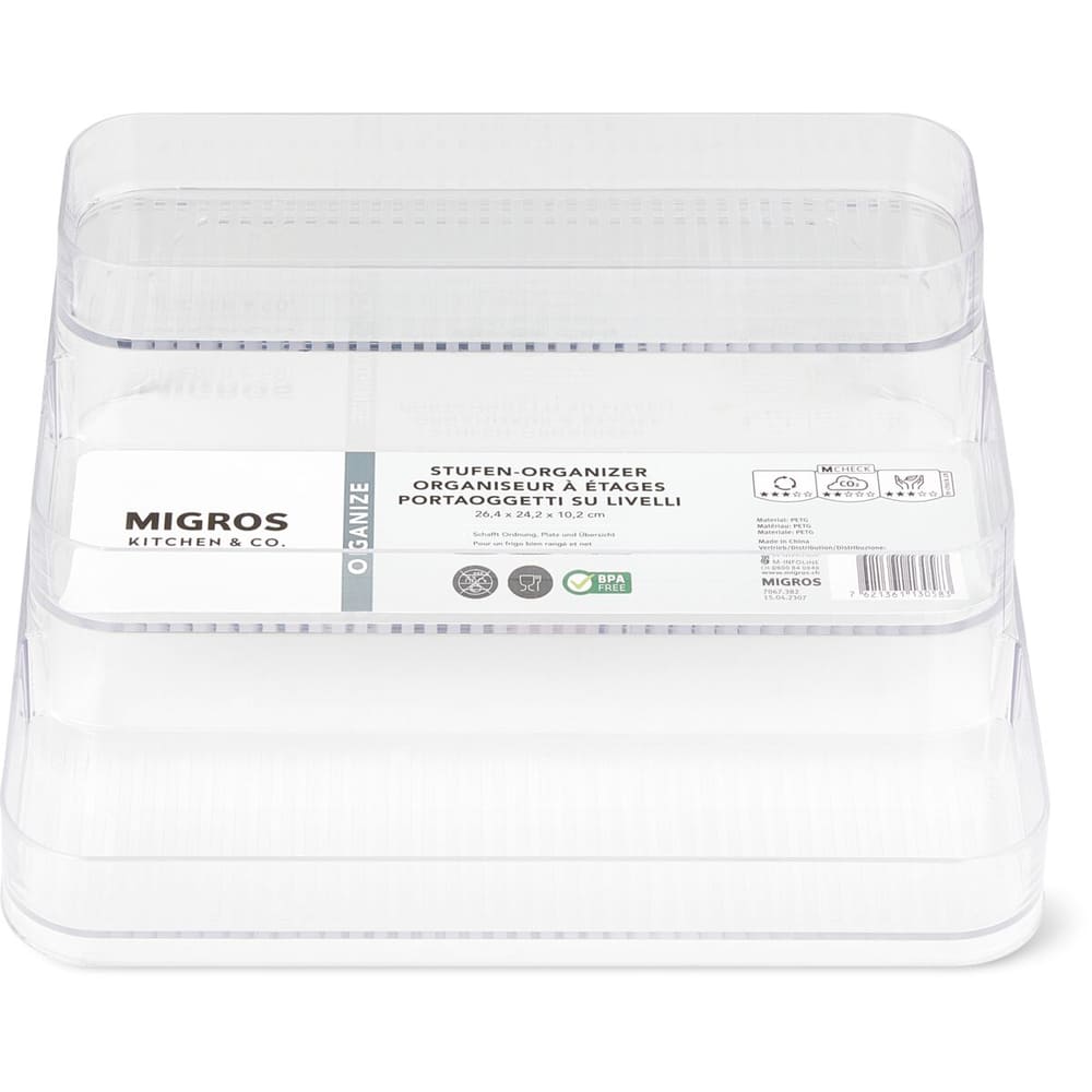 Organizzatore Per Frigo Rotho – 224x197x152 Mm, Design Moderno Per Tenere In Ordine Verdure E Confezioni
