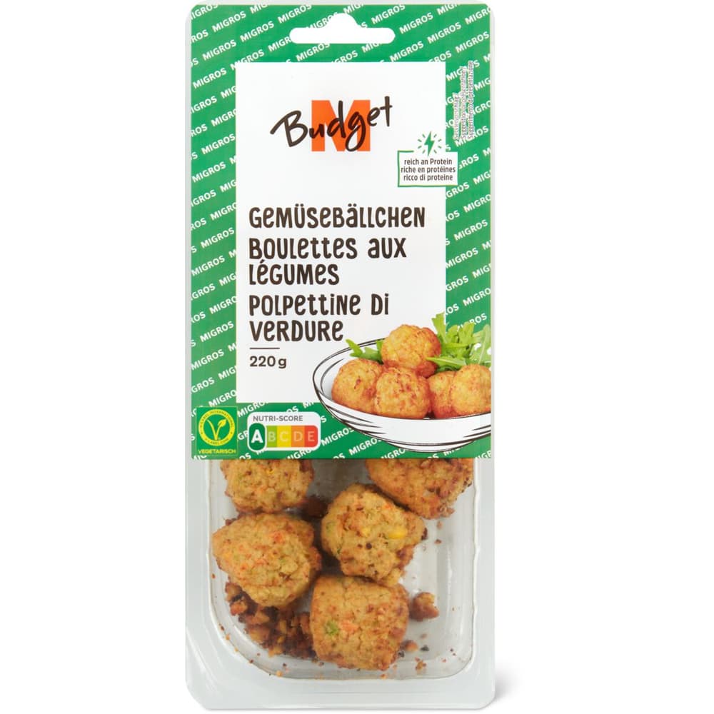 M-Budget · Gemüsebällchen • Migros