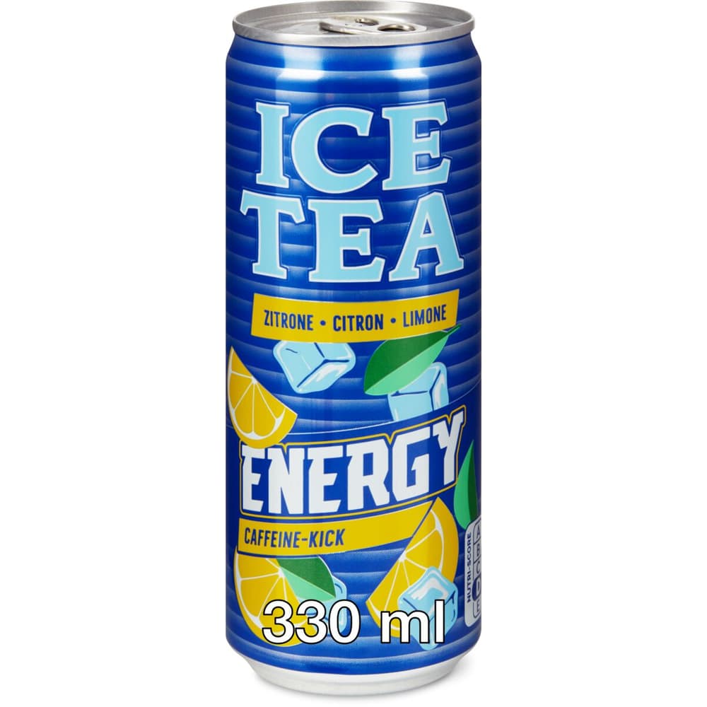 Ice Tea Energy · Thé froid énergisant · Citron • Migros