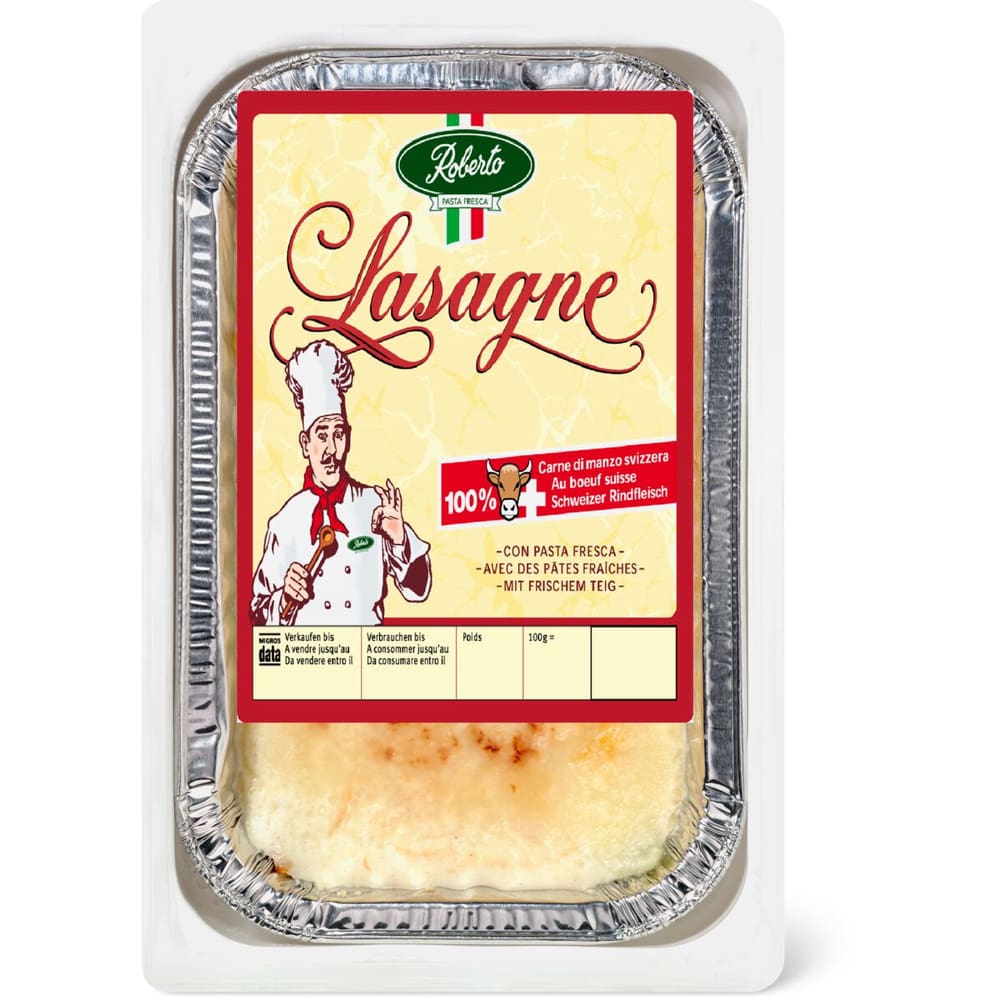 Buy Roberto · Lasagne · 100% boeuf suisse • Migros