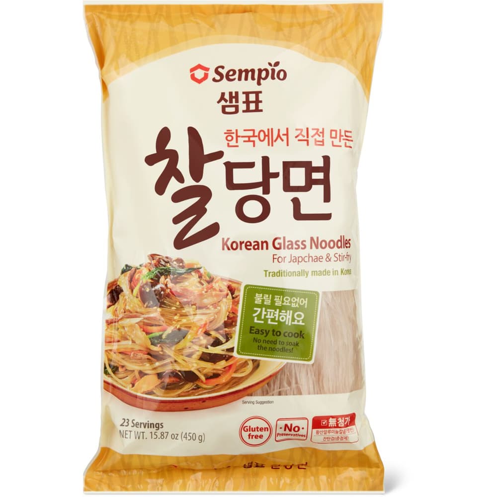 Sempio nouilles coréennes en verre 450gr