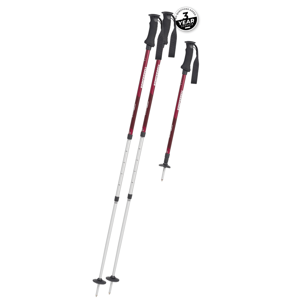 Bastoncini Trekking Telescopici In Alluminio, 5 Sezioni, Per Nordic Walking Ed Escursionismo