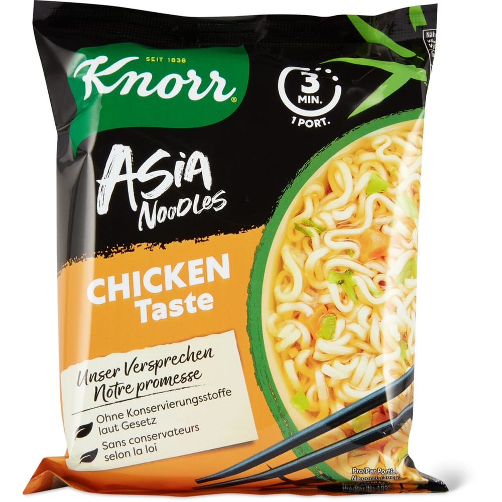 Achat Knorr Asia Noodles · Nouilles instantanées · goût poulet • Migros