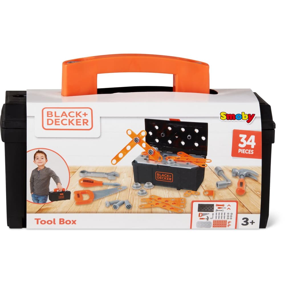 Smoby Black+Decker Werkzeugtasche Für Kinder – Kreatives Rollenspielzeug Ab 3 Jahren