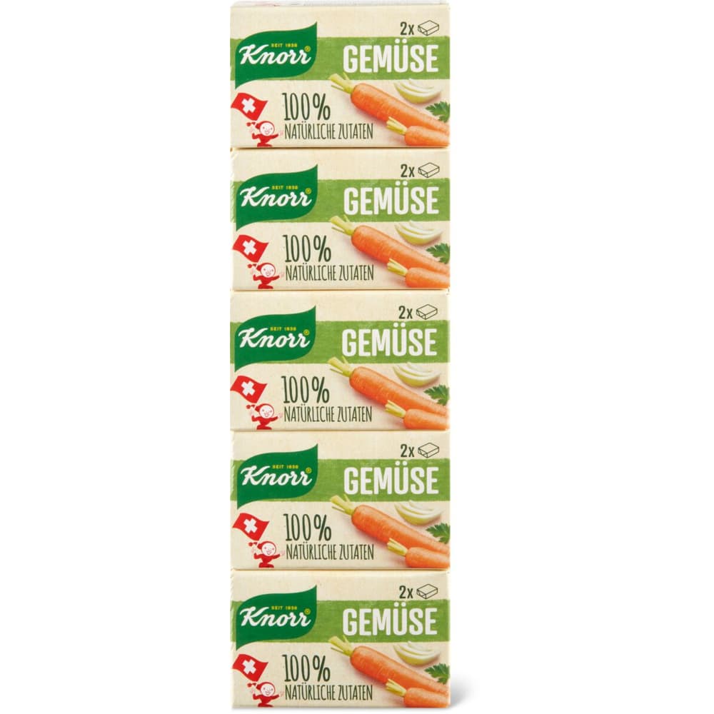 Knorr · Bouillon de légumes en cube · 100 ingrédients naturels • Migros
