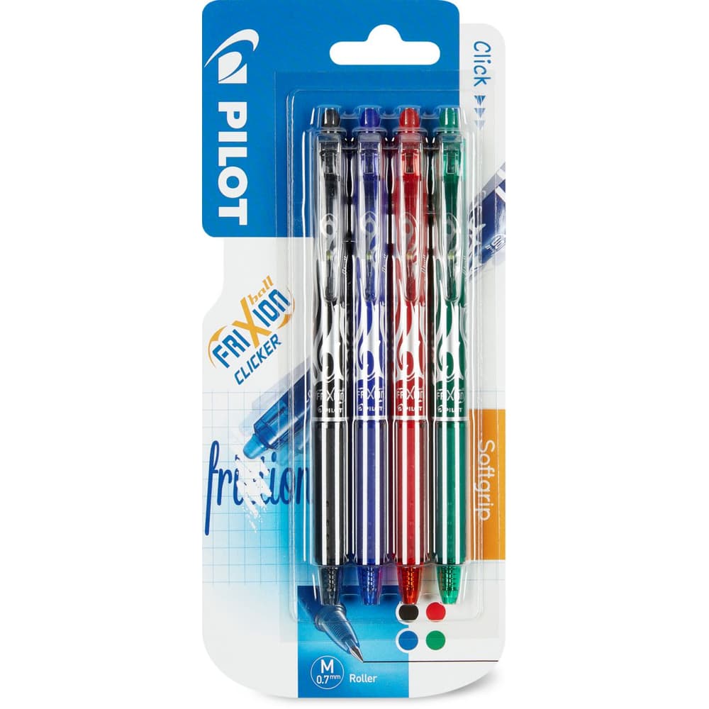 Achat Pilot Frixion ball · Roller à encre · noir, bleu et rouge, 0.7mm,  effaçable & rechargable • Migros Online