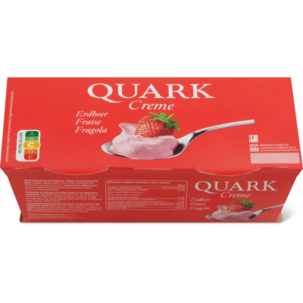 Quarkcreme Erdbeer • Migros Online