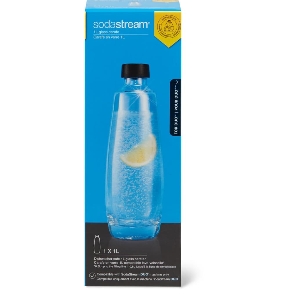 Buy Soda Stream Sodastream glass bottle 1l DUO • Migros
