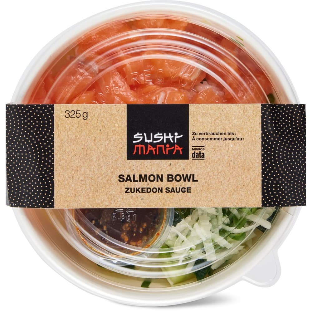 Sushi Mania Poke Bowl Lachs Zukedon Sauce Migros