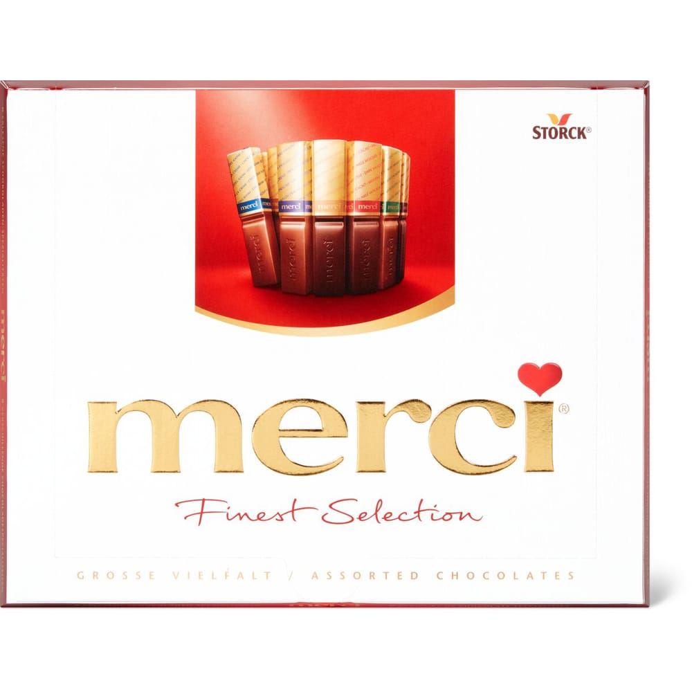 Achat Merci Finest Selection · 20 barres chocolatées • Migros