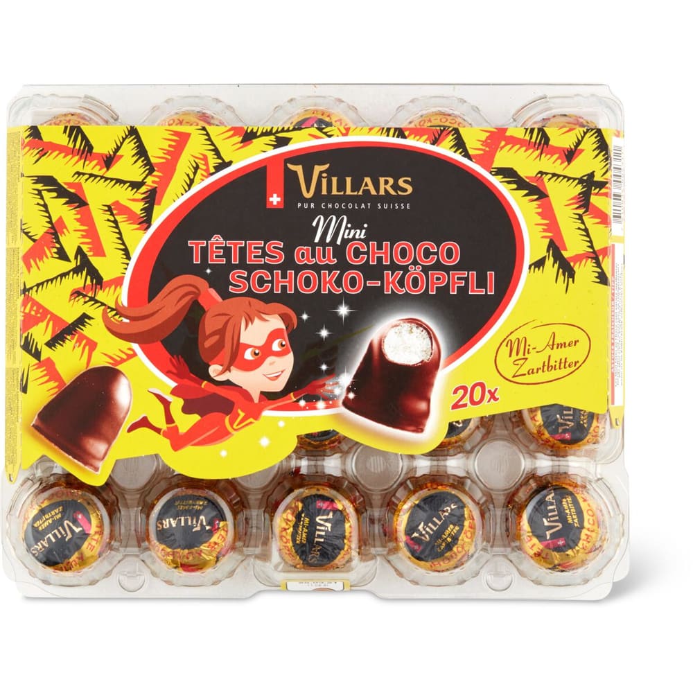 Pralinés Suisses Chocolat Villars blanc et poudre de cacao - Villars