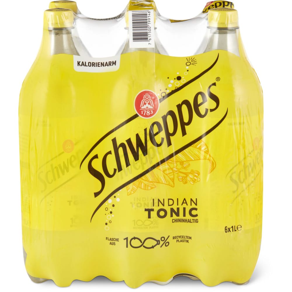 Schweppes · Kalorienarme Limonade · Indian Tonic Water • Migros
