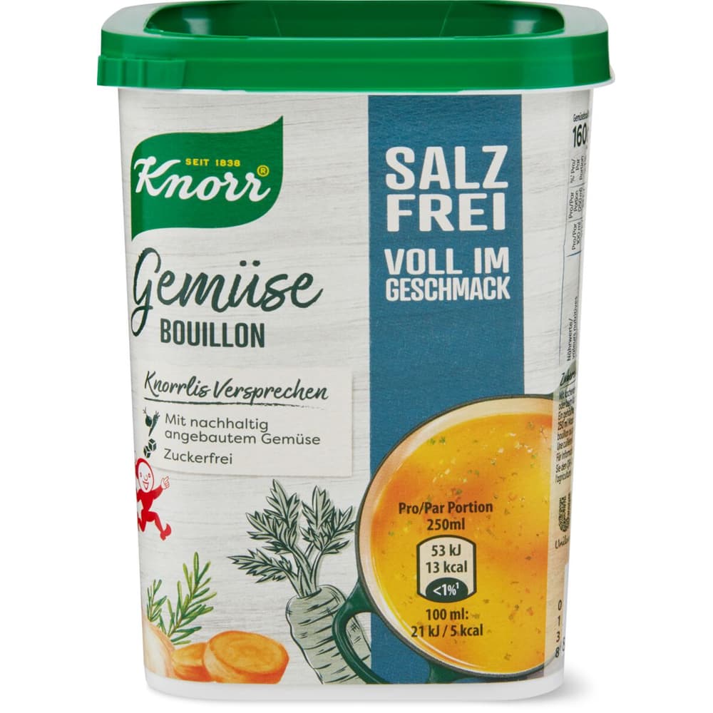 Knorr · Salzfrei Gemüse Bouillon Granulat · Granulat • Migros