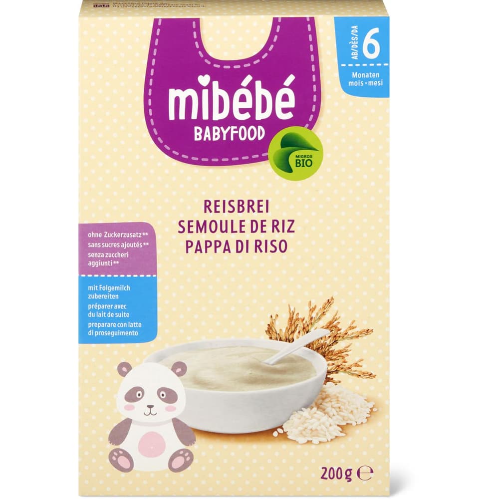 Acquista Mibébé Bio Babyfood · Pappa di riso · Da 6 mesi • Migros