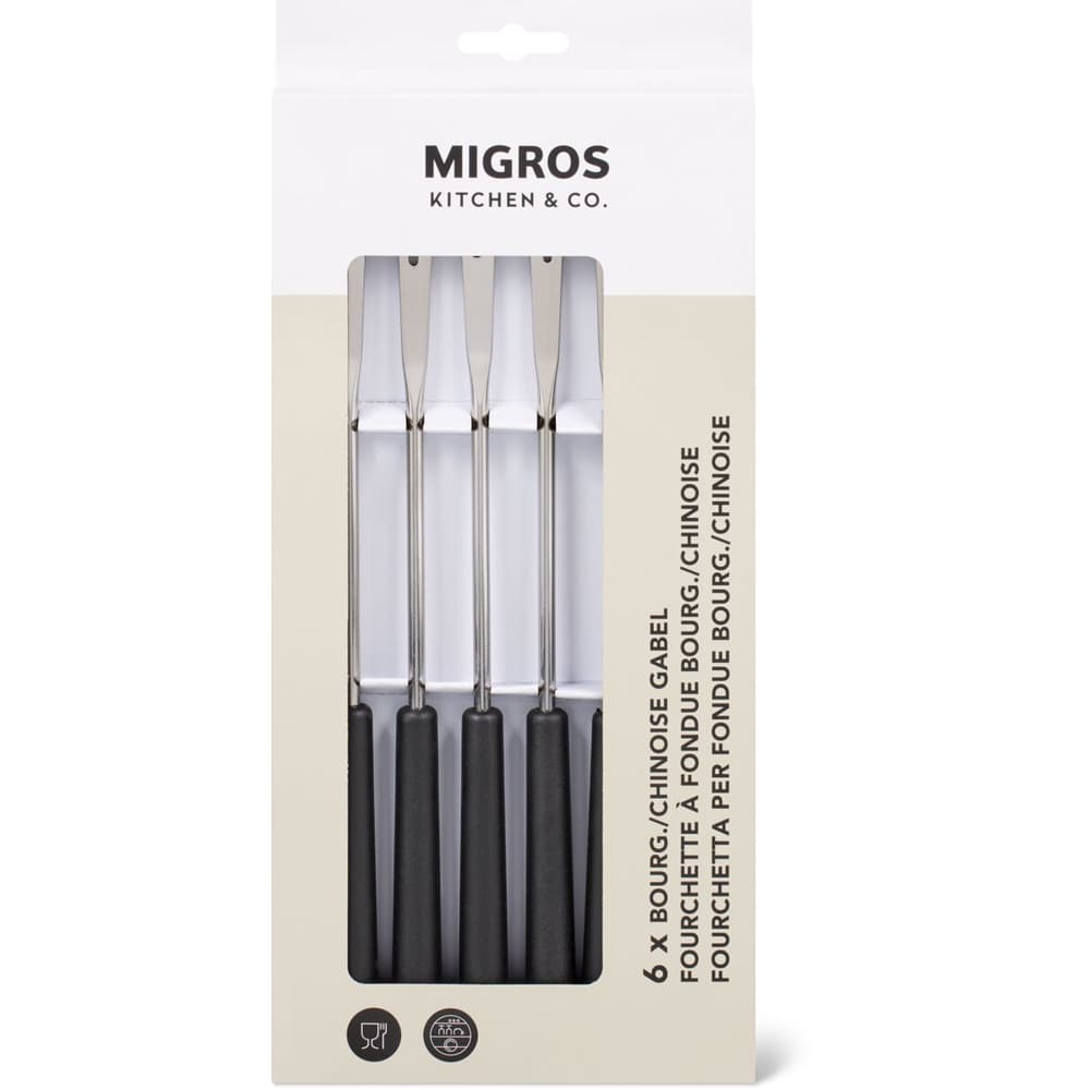 Migros Kitchen & Co. · Fourchettes à fondue bourguignonne / chinoise • Migros
