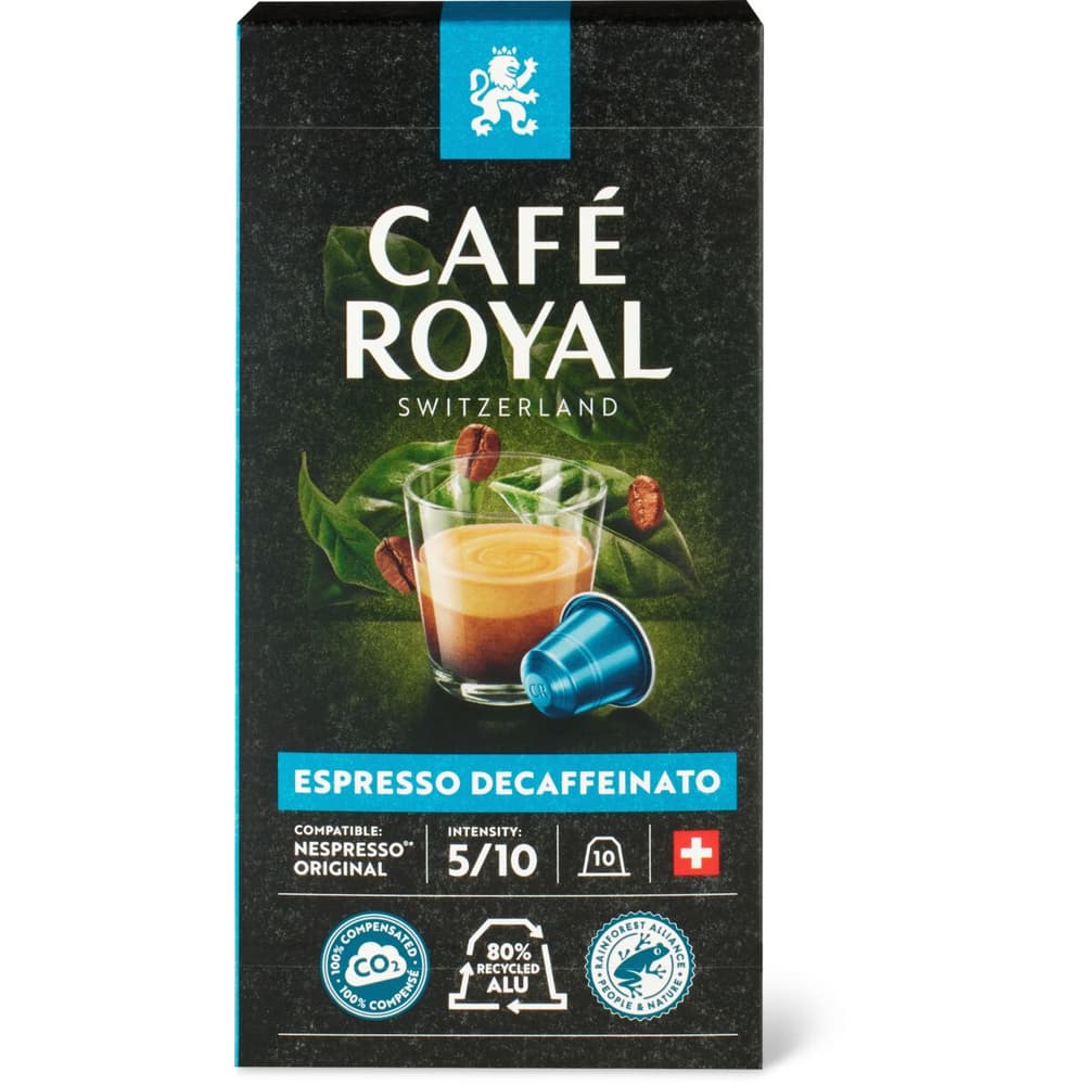Buy Café Royal · Aluminum coffee capsules · Espresso Decaffeinato