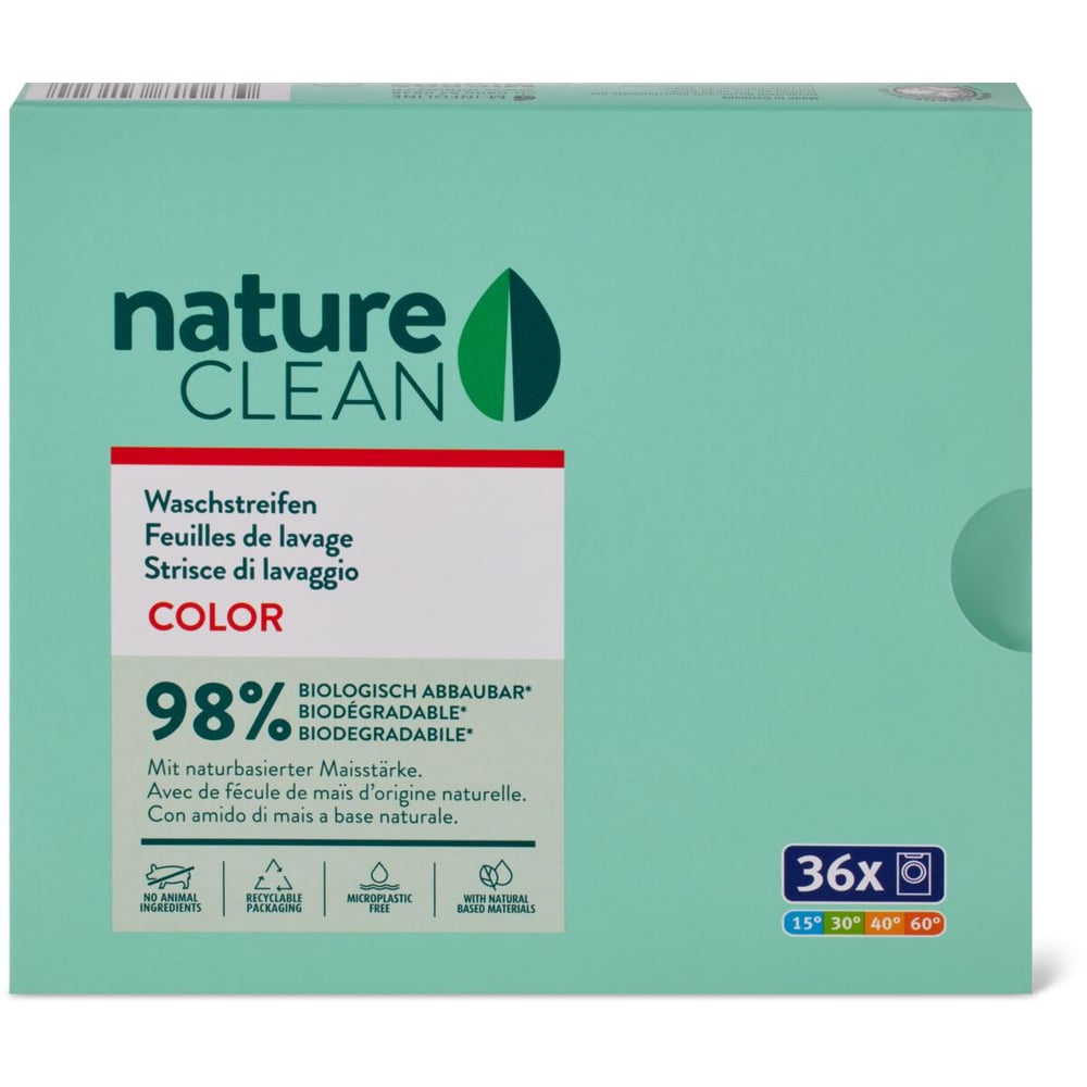 Nature Clean Color · Feuilles de lavage pour machine à laver · 36 ...