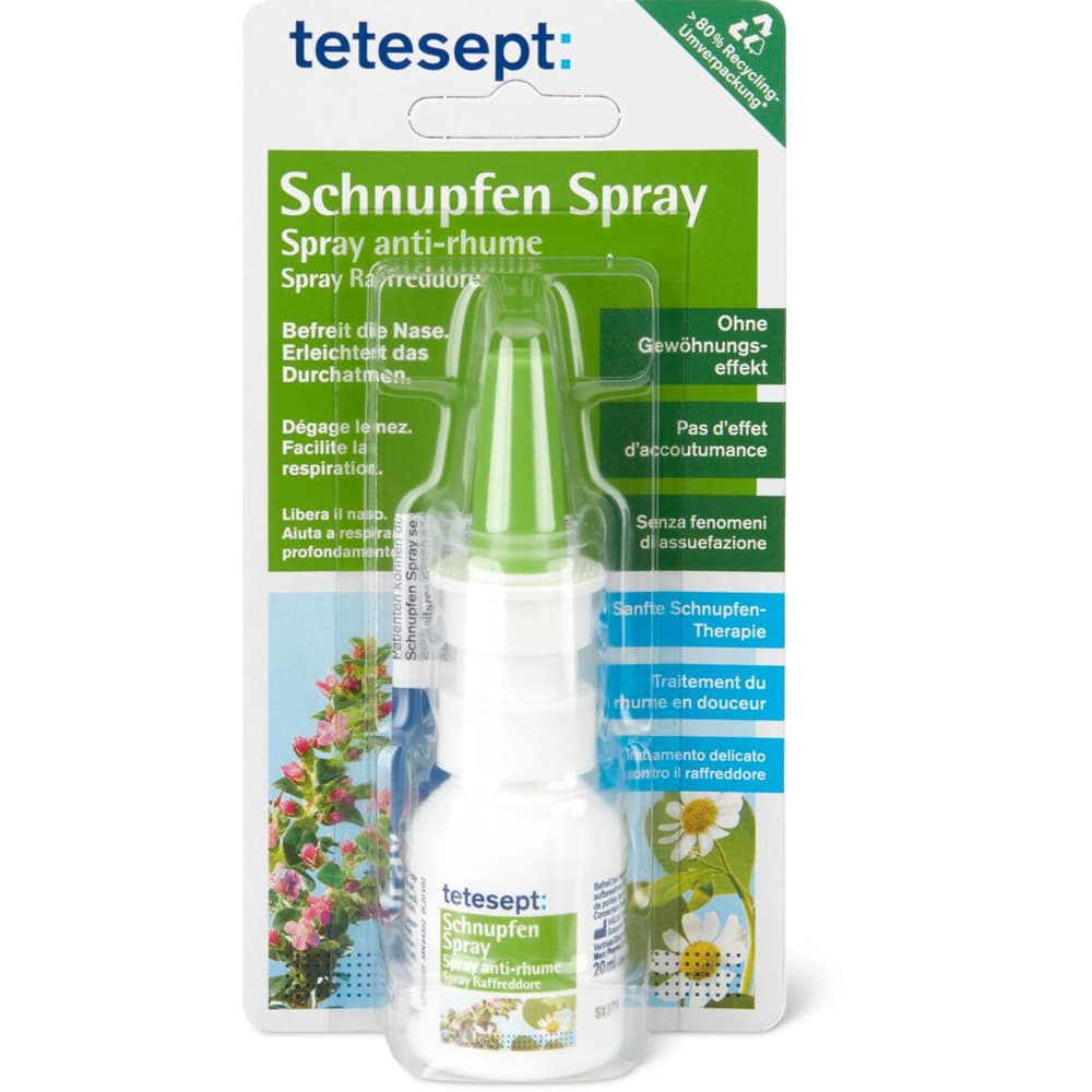 Achat Sanactiv Medical · Spray nasale à l'eau de mer · En cas de rhume et de  nez bouché • Migros