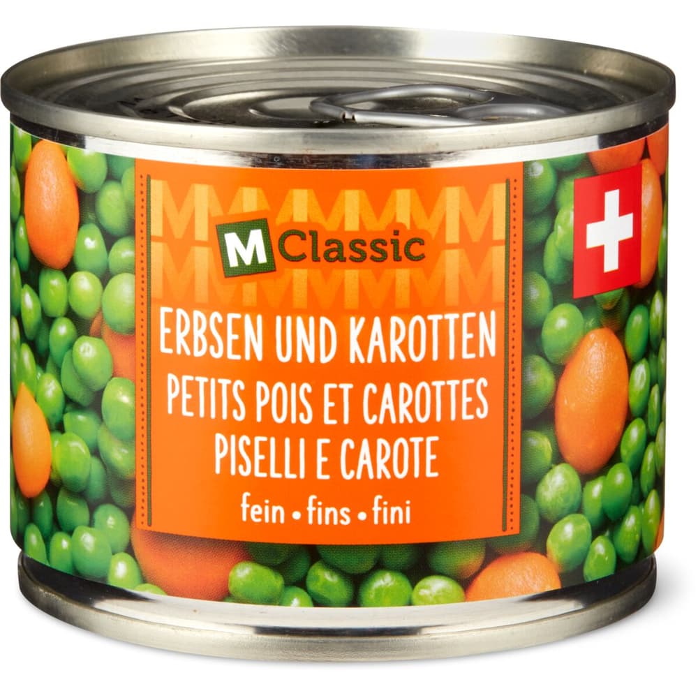 M-Classic · Erbsen und Karotten · fein • Migros