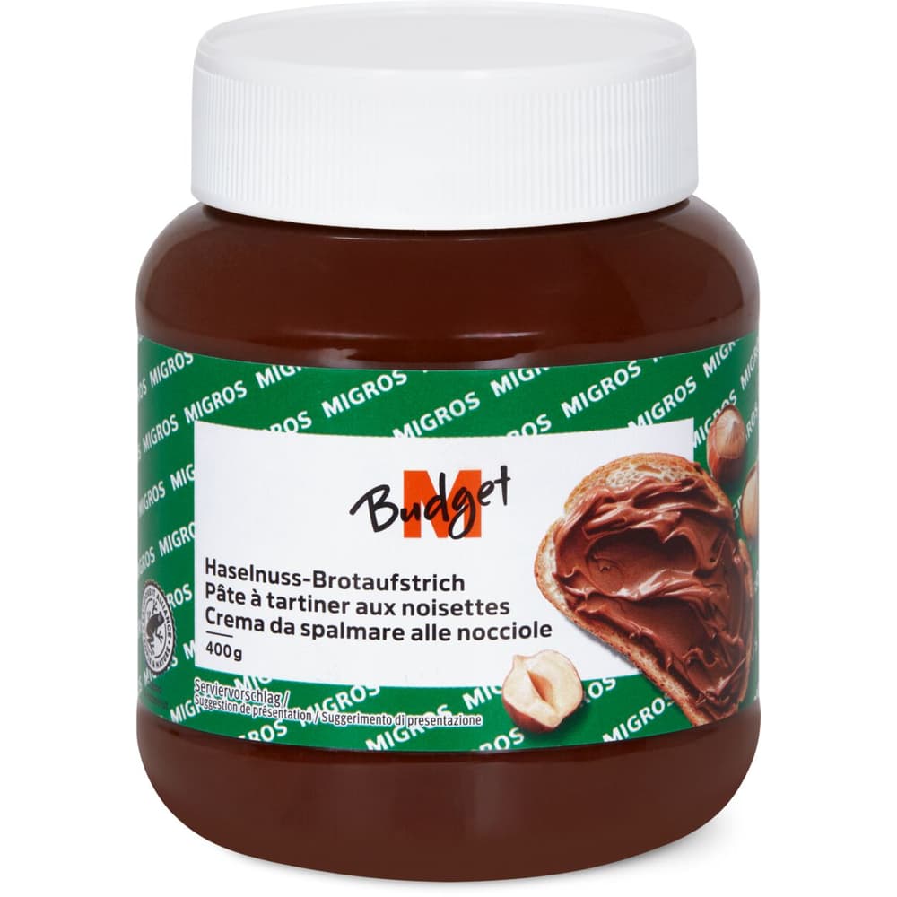 M-Budget · Brotaufstrich · Haselnuss • Migros