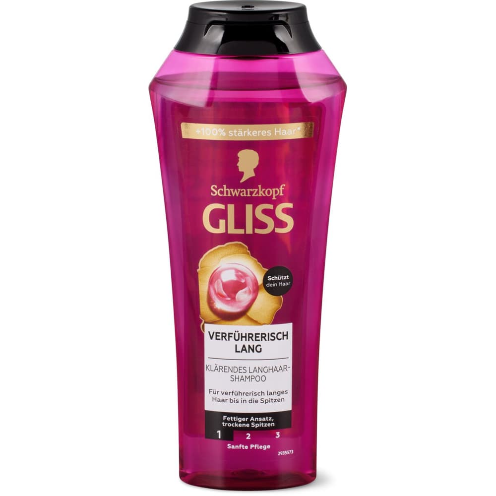 Schwarzkopf Gliss Verführerisch Lang · Shampooing · Racines grasses ...