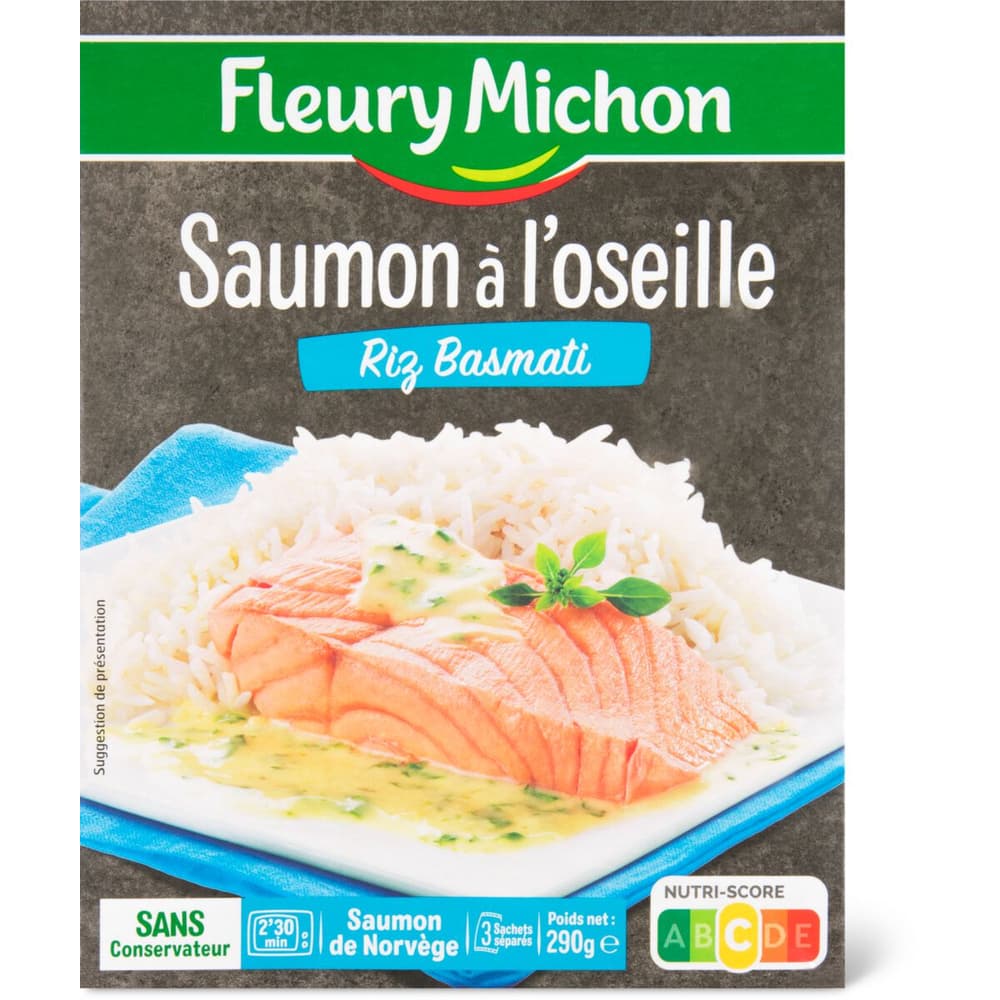 Fleury Michon Recettes de l&amp;#39;Atelier · Lachs mit Sauerampfer und Basmati ...