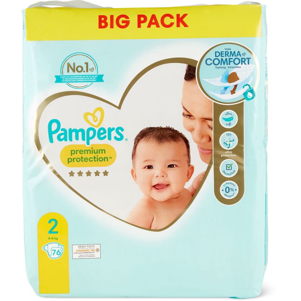 Schandalig voetstuk liefdadigheid Buy Pampers Premium Protection · Diapers Monthly Box · Size 2 - 4-8kg •  Migros