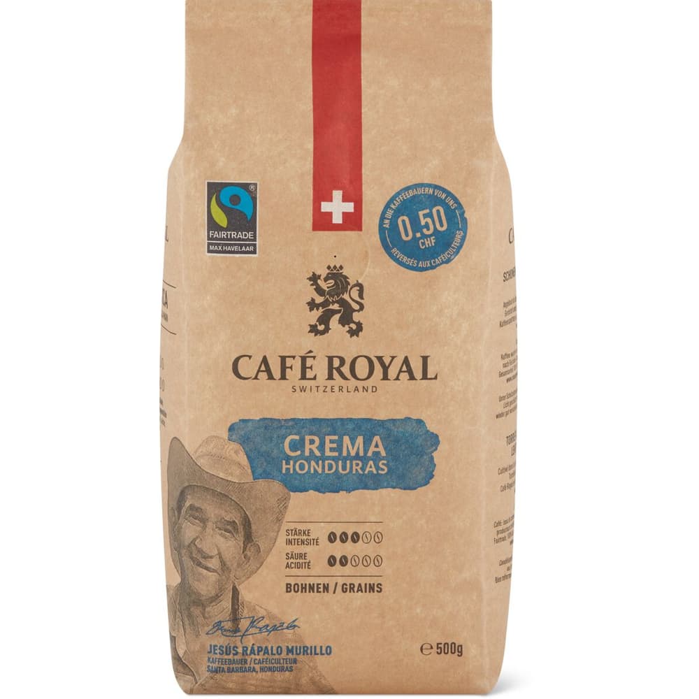 ▷ Grains Honduras Crema Intenso - puissant café en grains Arabica
