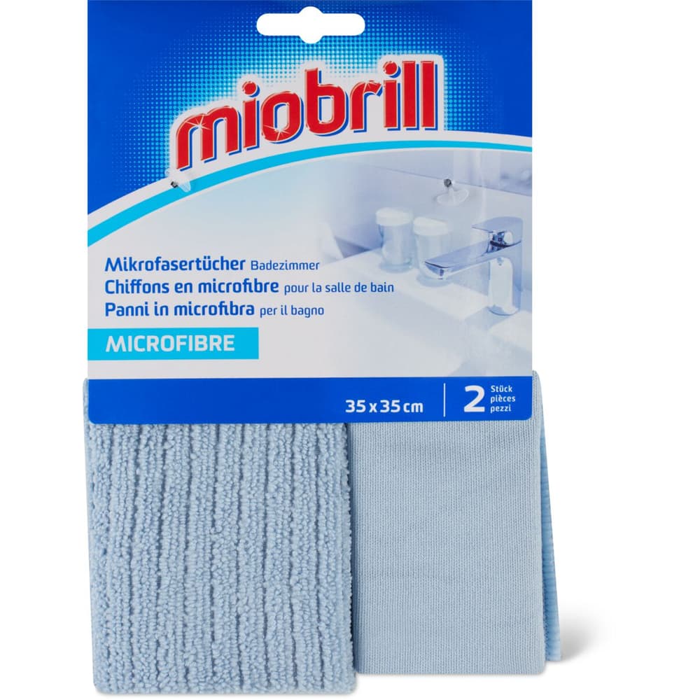 Mikrofaser-Reinigungstücher 50,8x76,2 Cm – 6 Stück Set In Blau Und Weiß