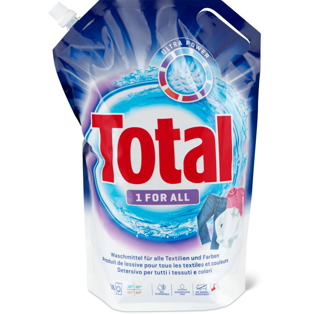 XTRA Total - Lessive Liquide - Lot de 2 x 2,2L - 88 lavages